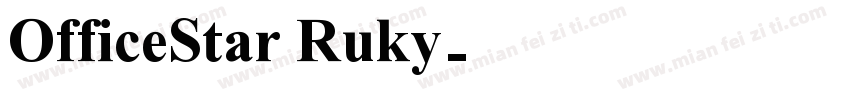 OfficeStar Ruky字体转换